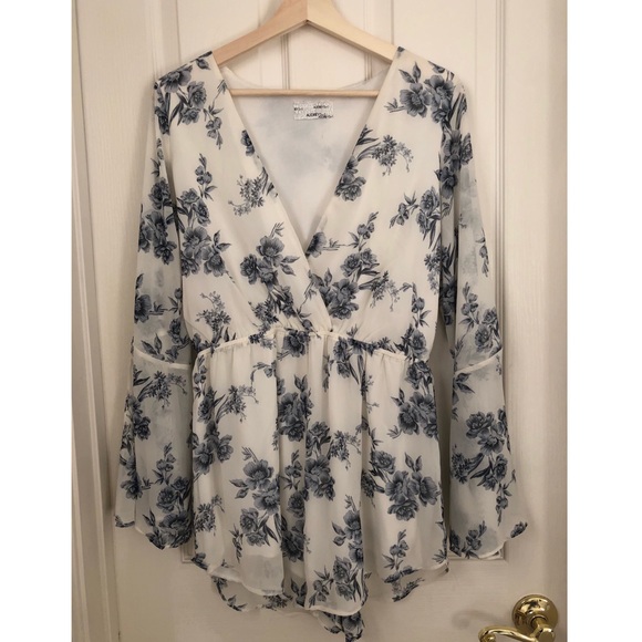 Audrey 3+1 Pants - Floral Romper by Audrey 3+ 1